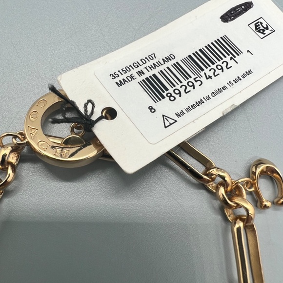 Coach Genuine Pearl Toggle Charm Bracelet - Picture 5 of 6